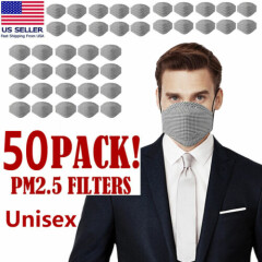50PCS/ Pack Unisex Cotton Reusable Face Mask + Nose Wire - Checker Gray