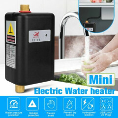 3000W Electric Water heater Mini Tankless Instant Heating Leakage Protection US