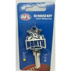 AFL North Melbourne Kangaroos 3D House Key Blank - Collectable - AFL - LW4 