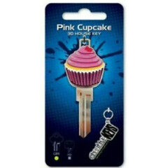 Pink Cupcake 3D House Key Blank - LW4 Keyway - Cakes - Keys - Locks
