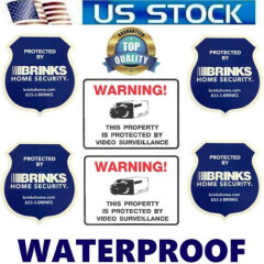 Waterproof Stickers Decals For Home Stores Windows Brinks ADT Security Cameras