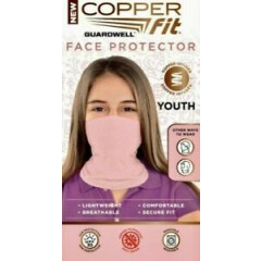 Face Mask Copper Fit Guardwell Face Protector Pink Youth Ages 8 New