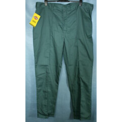MEN'S DICKIES REDHAWK LINCOLN GREEN SIZE 46" W/34" I/L WORK TROUSERS INC CREASE