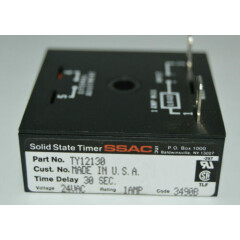 ABB SSAC TY12130/42-22326-01 30 SEC. DELAY 24 VOLT SOLID STATE TIMER 48894, NEW