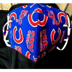 Chicago Cubs Reversible Cotton Face mask (handmade) 