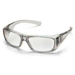 Pyramex Emerge Gray 1.5 Clear Full Lens Reader Reading Safety Glasses Z87+