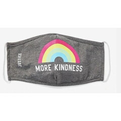 Justice Face Mask - more kindness rainbow reusable face mask NEW