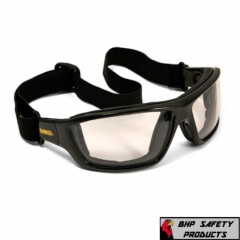 Dewalt Converter Safety Glasses Goggles In/Out Anti Fog Lenses Foam Padded 