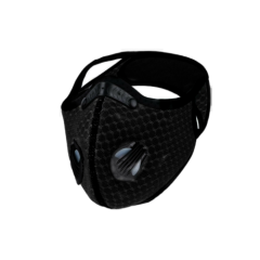 Mesh Fabric Reusable Sports Face Mask Active Carbon Filter & 2 Breathing Valves
