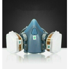 7502 Half Face Gas Mask Respirator Paint, Built in Filters Read Description
