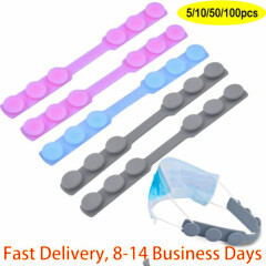 Adjustable Silicone Face Cover Mask Ear Strap Extension Extender Protector Hook