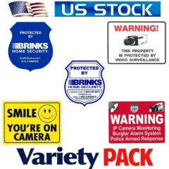 Home Surveillance Security Camera Video Stickers Warning Decals New Outdoor Sign