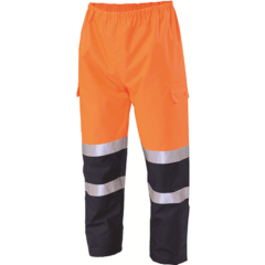 Workhorse WET WEATHER BREATHABLE TROUSER MPA039 Orange/Navy- Size XL, 2XL Or 3XL
