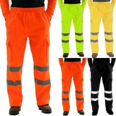 Hi Viz Vis Men Windproof Trouser High Visibility Safety Reflective Work Pants