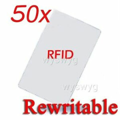 50x Writable Rewrite 125KHz RFID EM ID Thin Card For Writer Copier duplicator