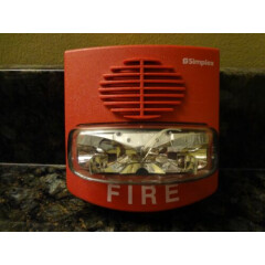 SIMPLEX 4903-9417 T/A NON-ADDRESSABLE RED 15 CD A/V FIRE ALARM STROBE 