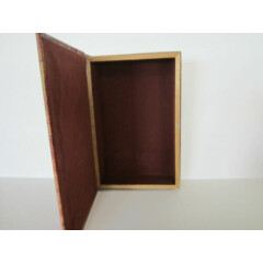 Secret Stash Concealed Hidden Book Wood Box False Hiding Place Security 