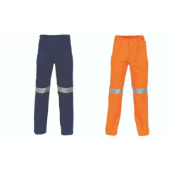 Cotton Drill Pants With 3M Reflective Tape- DNC Workwear 3314