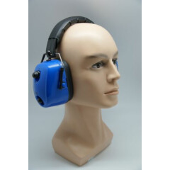 FM Radio Headphone Hearing Protector Earmuffs Mowing Work Blue