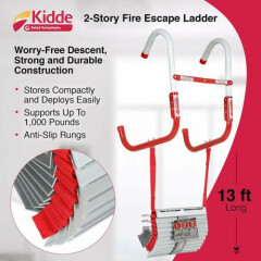 Kidde Ladder KL-2S Two-Story Fire Escape, 13-Foot - QUICK SHIP!