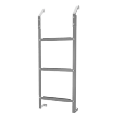 Ultra Protect 3-Step Aluminum Basement Window Well Egress Escape Ladder