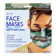 NEW - Next Style Camouflage D.I.Y. Face Masks, Set of 2 Masks