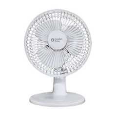 CCC Comfort Zone Desk Fan - Whisper Quiet, 2 Speed, 6 CZ6D