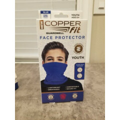 COPPER FIT GUARDWELL FACE PROTECTOR. (YOUTH BLUE)