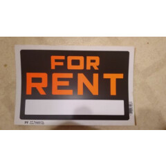 4 FOR RENT SIGN 8"X12" BUSINESS HOME RENTAL USA PLASTIC, APARTMENT HOUSE OFFICE
