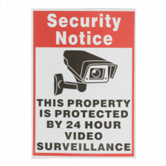 10 Home CCTV Surveillance Security Camera Video Sticker Warning Decal Sign Vinyl