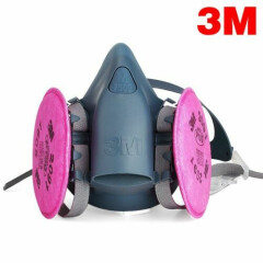 3M 7503 Half Facepiece Respirator W/ 1 Pair 2091 P1OO Filters, Size LARGE
