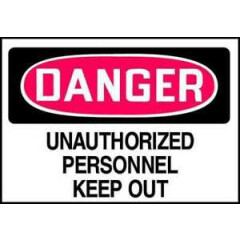 BRADY 95381 Safety Sign, 10 in Height, 14 in Width, Plastic, Rectangle, English