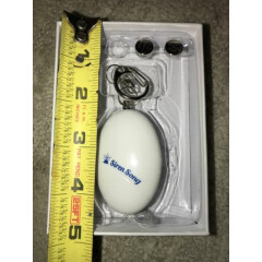 Siren Song Personal Security Alarm with Keychain White NIB w/ 3 Extra Batteries