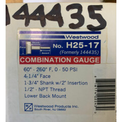 Westwood H25-17 Combination Temp & Press Gage PT1088 (144435)