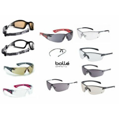 BOLLE Safety Glasses, Various Types - Pouch & Adjustable Cord With Some Models.