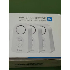 Govee Water Detector/Sensor 3 Pack with WI-FI Gateway NEW Open box 