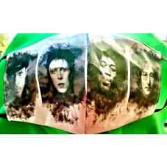 Prince Bowie Hendrix Lennon ~REVERSIBLE Cotton Face mask (handmade)