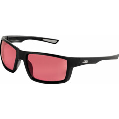 Bullhead Sawfish High Contrast Red/Rose Matte/Black Safety Glasses Sun Z87+