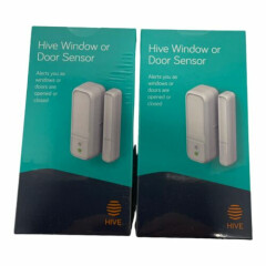 Lot of 2 Hive Window or Door Sensor, Smart Home Indoor Motion Sensor New Sealed
