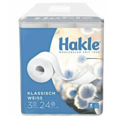 Hakle Toilettenpapier Ultra Soft 3-lagig 24 Rollen super weich Topa samti
