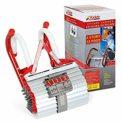 Kidde 468094 2 Story Fire Escape Ladder with Anti-Slip Rungs 13-Foot Safety NEW