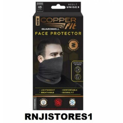 NEW IN BOX Copper Fit ADULT Unisex Face Protector ADULT Neck Gaiter BLACK Color