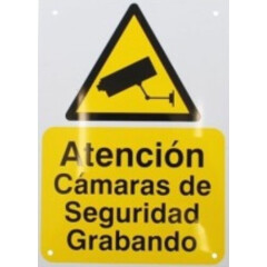 Dummy CCTV Camera's & Spanish Signs & Labels (ideal for Spanish Holiday Homes)