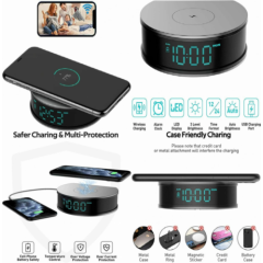 1080P Camera Alarm Clock with 15W Wireless Charger, LIZVIE Security Camera... 