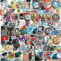 200 pieces Welding Stickers Hard Hat Stickers Welder Stickers Decals, Tool Box