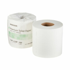 80 McKesson Premium 2-Ply Bathroom Toilet Tissue Paper Rolls White 165-TP500P