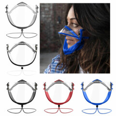 Clear Transparent Face Shield Mask Anti Fog Guard Mouth Shield Breathable