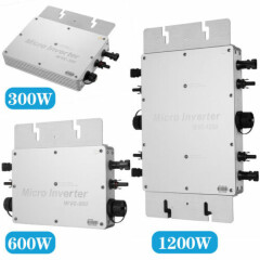 WVC-300W/600W/1200W 110V/220V MPPT Solar Grid Tie Micro Inverter Waterproof IP65