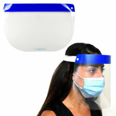 Safety Full Face Shield with Protective Clear Anti-Fog Film Protect Face & Eyes