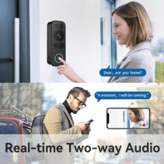 VENZ WiFi Video Doorbell Camera, Wired-1080P HD,IR Night Vision,Motion... 